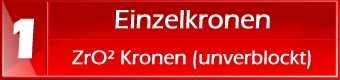 Auftragsvorbereitung - Einzelkronen unverblockt