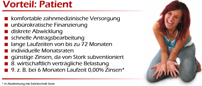 Vorteile der Patientenfinanzierung für Ihren Patienten