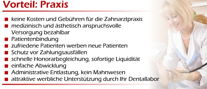 Vorteile für Ihre Zahnarztpraxis